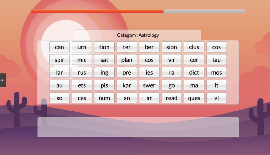 staying sharp split words promo asset art